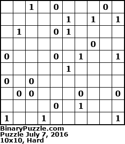Binary Puzzle