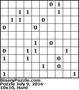 Binary Puzzle