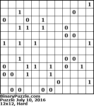 Binary Puzzle