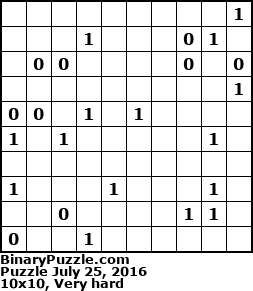 Binary Puzzle