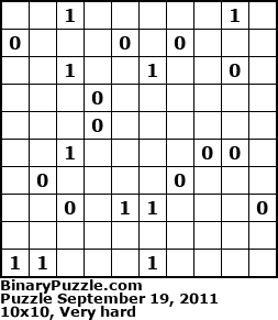 Binary Puzzle