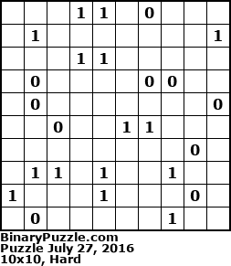 Binary Puzzle