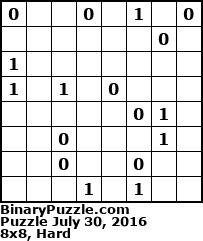 Binary Puzzle