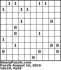 Binary Puzzle