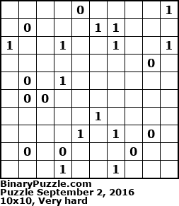Binary Puzzle