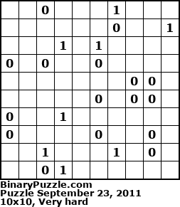 Binary Puzzle