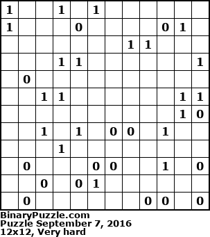 Binary Puzzle
