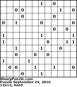 Binary Puzzle