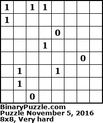 Binary Puzzle