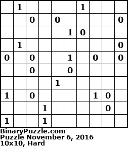 Binary Puzzle