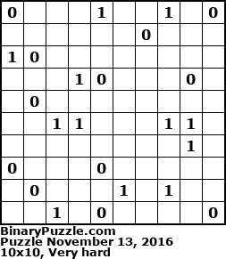 Binary Puzzle