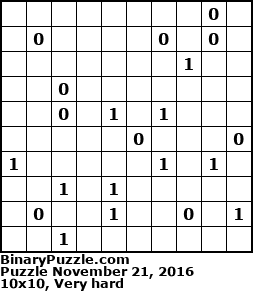 Binary Puzzle
