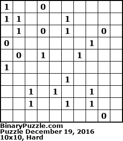 Binary Puzzle