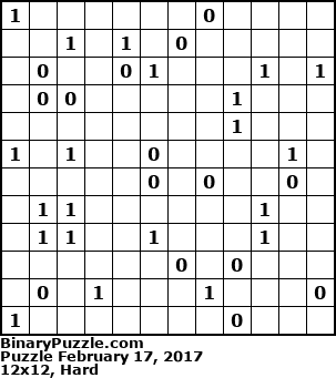 Binary Puzzle