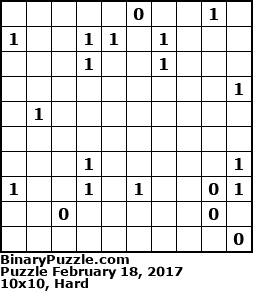 Binary Puzzle