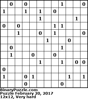 Binary Puzzle