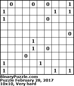 Binary Puzzle