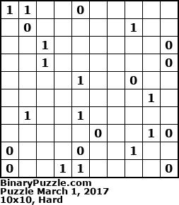 Binary Puzzle