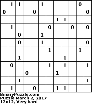 Binary Puzzle