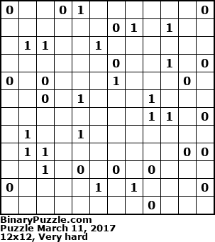 Binary Puzzle