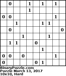 Binary Puzzle