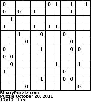 Binary Puzzle