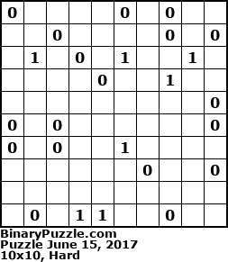 Binary Puzzle