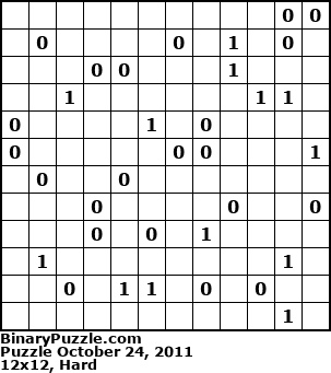Binary Puzzle
