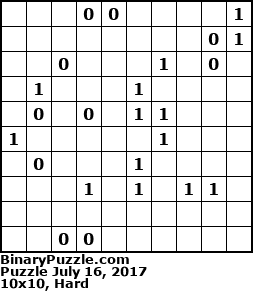 Binary Puzzle