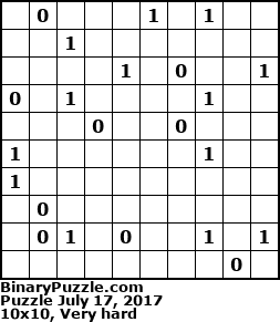 Binary Puzzle
