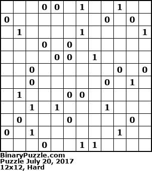 Binary Puzzle