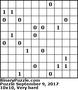 Binary Puzzle