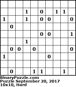 Binary Puzzle