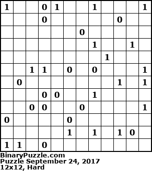 Binary Puzzle