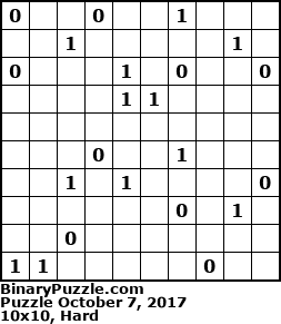 Binary Puzzle