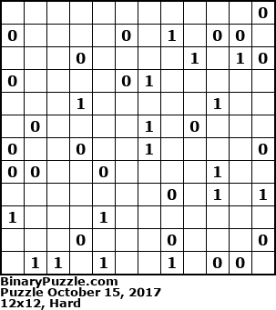 Binary Puzzle