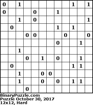 Binary Puzzle