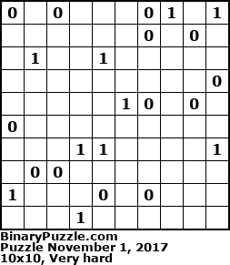 Binary Puzzle