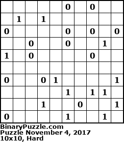 Binary Puzzle