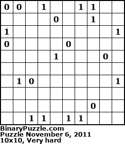 Binary Puzzle