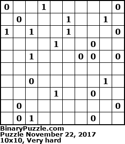 Binary Puzzle