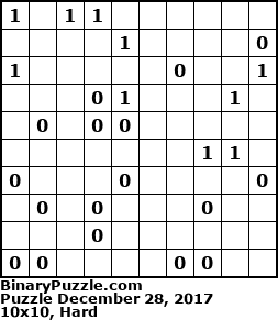 Binary Puzzle