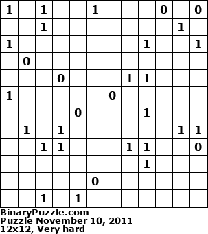 Binary Puzzle