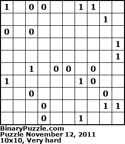 Binary Puzzle
