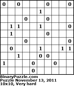 Binary Puzzle