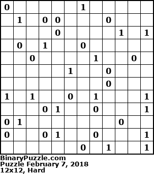 Binary Puzzle