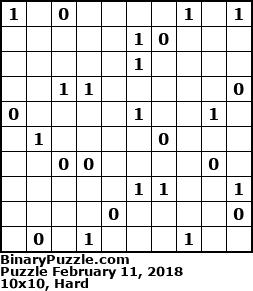 Binary Puzzle