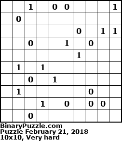 Binary Puzzle