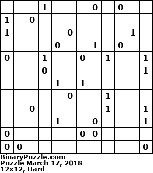 Binary Puzzle