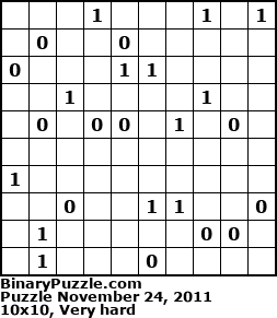 Binary Puzzle